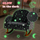 OLAKIDS Kids Sofa with Glow in The Dark, Toddler Rocking Chair