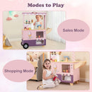 OLAKIDS Ice Cream Cart Grocery Store Marketplace Toy for Ages 3+