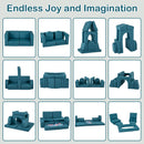INFANS Modular Kids Play Couch, 8 PCS Toddler Creative Sectional Fort Building Sofa