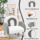 OLAKIDS Kids Sofa, Toddler Armchair with Solid Wooden Frame Anti-Tipping Design Plush Fabric