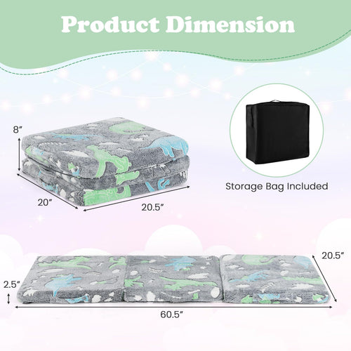 OLAKIDS Foldable Floor Mattress for Kids,  Portable Foam Mattress