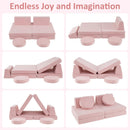 OLAKIDS Modular Kids Play Couch, 6 PCS Toddler Creative Sectional Fort Building Sofa for Playroom, Bedroom