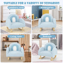 OLAKIDS Kids Sofa, Toddler Rocking Chair with Solid Wooden Frame, Anti-Tipping Design, Plush Fabric, Children Armchair
