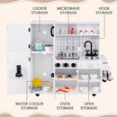 OLAKIDS Play Kitchen for Kids, Wooden Kids Play Kitchen Playset