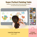 OLAKIDS Kids Table and Chair Set, Toddler Art Craft Play Wood Activity Desk