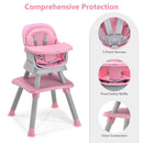 INFANS 8 in 1 Baby High Chair, Convertible Highchair for Babies and Toddlers, Infant Dining Booster Seat