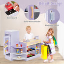 OLAKIDS Kids Grocery Store Playset, Wooden Supermarket Toy Set