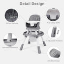 INFANS 9 in 1 High Chair, Convertible Baby Highchair, Table and Chair Set Building Block Infant Dining Booster Seat