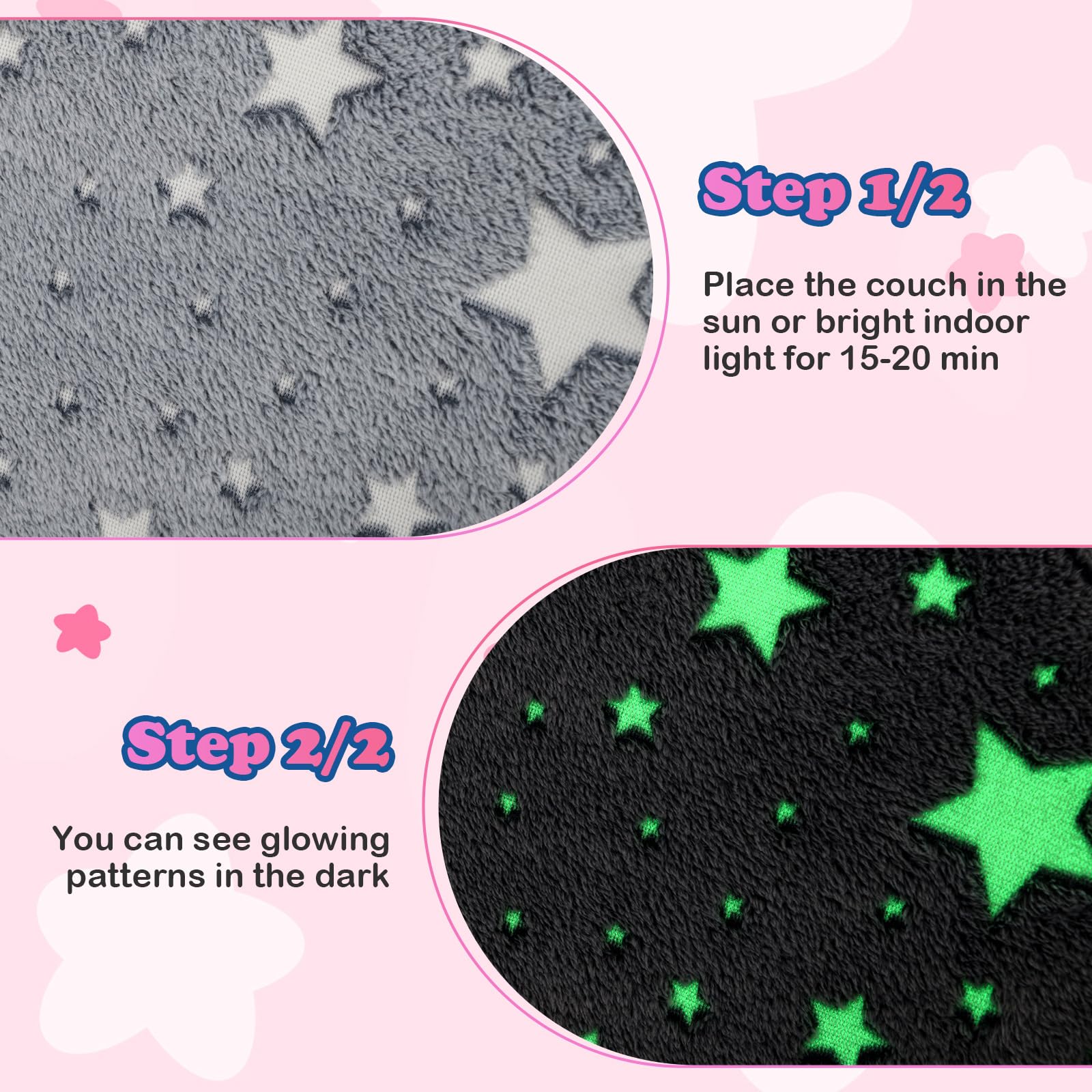 OLAKIDS Kids Sofa with Glow in The Dark, Toddler Armchair Couch