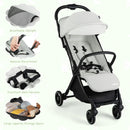 INFANS Lightweight Baby Stroller, One-Hand Gravity Fold, Compact Travel Stroller for Airplane