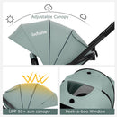 INFANS 2 in 1 Baby Stroller, High Landscape Infant Stroller & Reversible Bassinet Pram, Foldable Pushchair