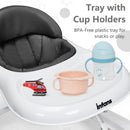 INFANS Foldable Baby Walker, 3 in 1 Toddler Walker Learning-Seated Walk-Behind for Boys and Girls