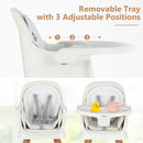 INFANS 8 in 1 Baby High Chair, Convertible Highchair for Babies and Toddlers, Infant Dining Booster Seat
