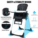 INFANS 4 in 1 High Chair–Booster Seat, Convertible Highchair, Installation-Free,Simple Fold for Baby, Infant& Toddler