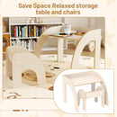 OLAKIDS Kids Table and Chair Set, Wooden Activity Table for Toddlers