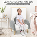 OLAKIDS Kids Sofa, Toddler Armchair with Solid Wooden Frame Anti-Tipping Design Plush Fabric