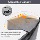 INFANS Lightweight Baby Stroller, One-Hand Gravity Fold, Compact Travel Stroller for Airplane