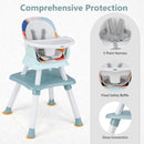 INFANS 8 in 1 Baby High Chair, Convertible Highchair for Babies and Toddlers, Infant Dining Booster Seat