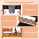 OLAKIDS Mud Kitchen for Kids Outdoor, Wooden Toddler Play Kitchen