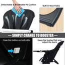 INFANS 4 in 1 High Chair–Booster Seat, Convertible Highchair, Installation-Free,Simple Fold for Baby, Infant& Toddler