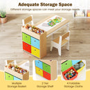 OLAKIDS Kids Table and Chair Set, Toddler Art Craft Play Wood Activity Desk