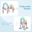 INFANS Baby Bouncer Activity Center 5 in 1 Toddler Bouncing Activity Saucer Playtime Mat Activity Table with 360°Rotating Seat
