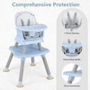 INFANS 8 in 1 Baby High Chair, Convertible Highchair for Babies and Toddlers, Infant Dining Booster Seat
