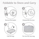 INFANS 3 in 1 Baby Bassinet, Bedside Sleeping, Rocking Cradle, Easy Folding Portable Safer Co-Sleeping Crib with Storage Basket