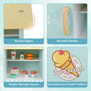 OLAKIDS Ice Cream Cart Grocery Store Marketplace Toy for Ages 3+