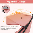 INFANS Lightweight Baby Stroller, One-Hand Gravity Fold, Compact Travel Stroller for Airplane