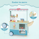 OLAKIDS Ice Cream Cart Grocery Store Marketplace Toy for Ages 3+