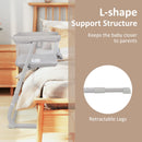 INFANS Baby Bedside Bassinet, Over-Bed Baby Bassinet with Adjustable Height, Safe Close Sleeping, Storage