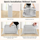 INFANS Travel Crib, Portable Baby Playpen with Removable Bassinet Soft Mattress, Foldable Lightweight Playard Nursery Center