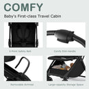 INFANS Lightweight Baby Stroller, One-Hand Gravity Fold, Compact Travel Stroller for Airplane