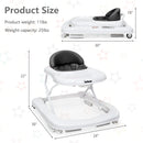 INFANS Foldable Baby Walker, 3 in 1 Toddler Walker Learning-Seated Walk-Behind for Boys and Girls