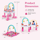 INFANS Baby Bouncer Activity Center 5 in 1 Toddler Bouncing Activity Saucer Playtime Mat Activity Table with 360°Rotating Seat