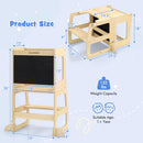 OLAKIDS Toddler Tower, 4 in 1 Foldable Kitchen Stool Helper Learning Standing Tower