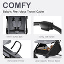 INFANS Lightweight Baby Stroller, One-Hand Gravity Fold, Compact Travel Stroller for Airplane