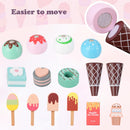 OLAKIDS Ice Cream Cart Grocery Store Marketplace Toy for Ages 3+