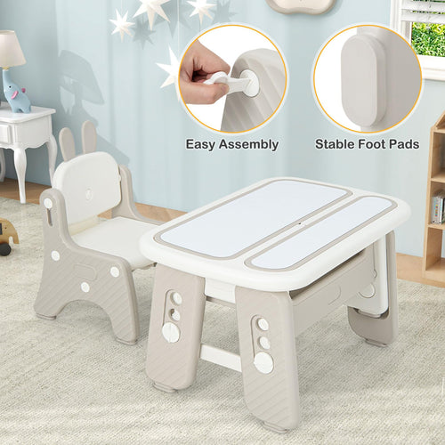 OLAKIDS Kids Table and Chair Set, Activity Table