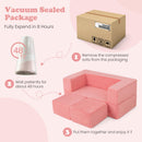 INFANS Modular Kids Play Couch, Toddler Sectional Fort Building Sofa
