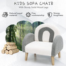 OLAKIDS Kids Sofa, Toddler Armchair with Solid Wooden Frame Anti-Tipping Design Plush Fabric