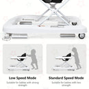 INFANS Foldable Baby Walker, 3 in 1 Toddler Walker Learning-Seated Walk-Behind for Boys and Girls