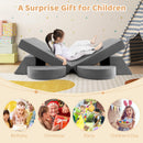 OLAKIDS Mondular Kids Play Couch, 8PCS Toddler Sectional Sofa Building Fort