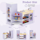 OLAKIDS Kids Grocery Store Playset, Wooden Supermarket Toy Set