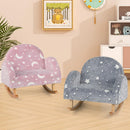 OLAKIDS Kids Sofa with Glow in The Dark, Toddler Rocking Chair