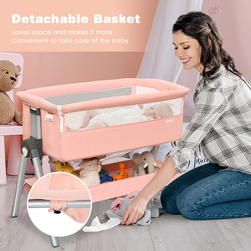 Baby Bassinet Bedside Sleeper with Spine Protecting Support INFANS
