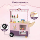 OLAKIDS Ice Cream Cart Grocery Store Marketplace Toy for Ages 3+