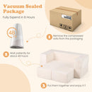 INFANS Modular Kids Play Couch, Toddler Sectional Fort Building Sofa