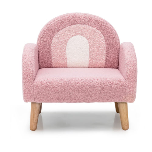 OLAKIDS Kids Sofa, Toddler Armchair with Solid Wooden Frame Anti-Tipping Design Plush Fabric